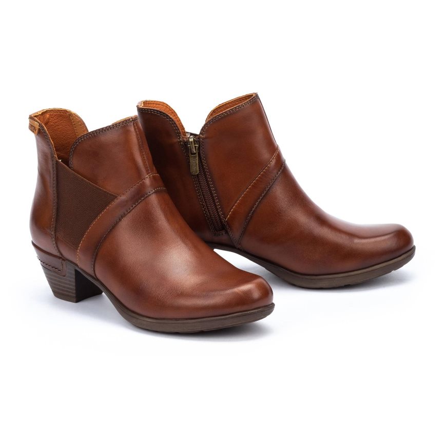 Women's Pikolinos ROTTERDAM Ankle Boots Brown | NZ X5908QA